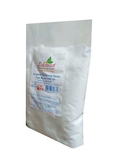 Lokman Yemeklik Öğütülmüş Deniz Tuzu Beyaz 1 KG