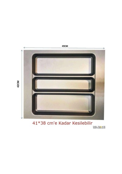 Mobilya Aksesuarlarıçekmece Içi Kepçelik 42 49 Cm 38 41 Cm'e Kadar Kısaltılabilir. Gri