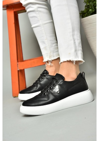 Fox Shoes S274048309 Siyah/beyaz Spor Ayakkabı Sneakers Beyaz - Siyah