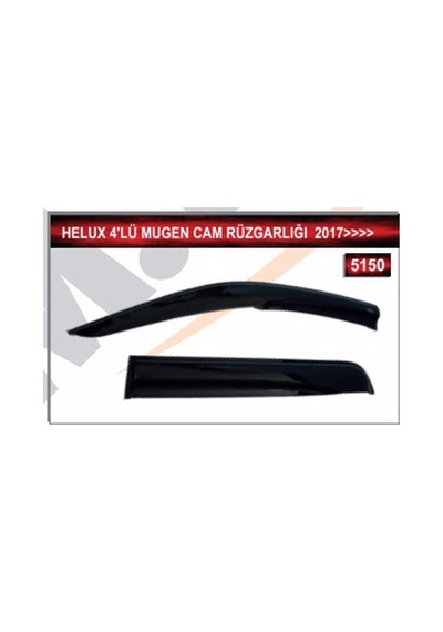 Toyota Hilüx 2017 Ve Üzeri Model 4'Lü Mugen Cam Rüzgarlığı