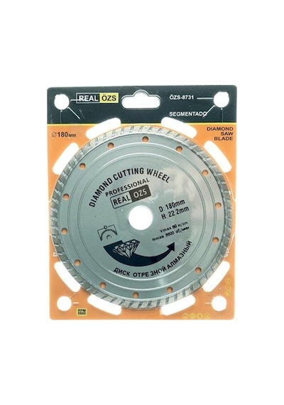 Özs Segmentli Elmas Kesici Disk 180 Mm