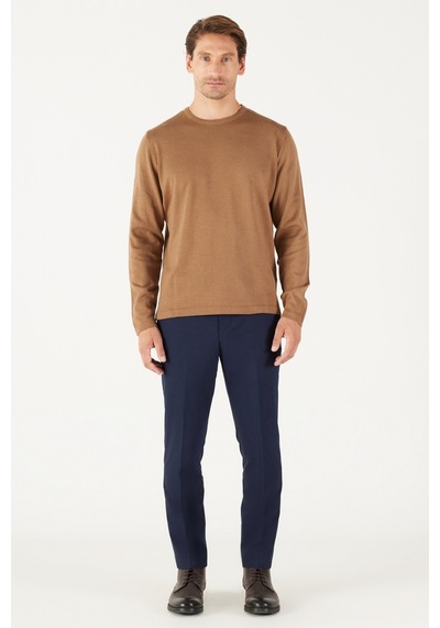 AC&Co / Altınyıldız Classics Erkek Vızon Standart Fit Normal Kesim Bisiklet Yaka Triko Vizon AC&Co / Altınyıldız Classics Erkek Vızon Standart Fit Normal Kesim Bisiklet Yaka Triko Vizon