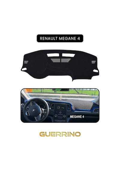 Renault Megane 4 Torpido Koruma Halısı Siyah Kenar