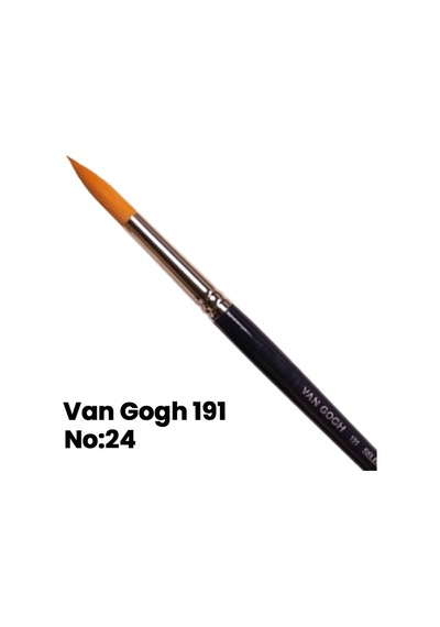 Van Gogh Sulu Boya Fırçası Yuvarlak Uçlu Seri 191 No 24