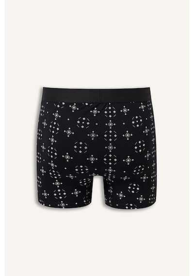 Defacto Regular Fit Geometrik Desenli 3lü Boxer I3046ax26aunv135 Lacivert-nv135