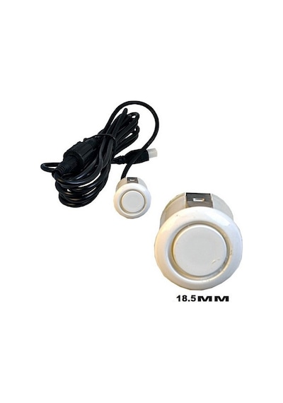 18.5mm Park Sensörü Gözü Beyaz 2.25m Kablolu (Ölçerek Alınız) 00140174