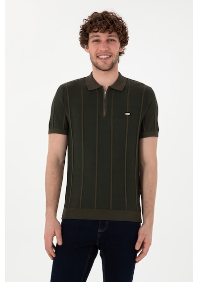 U.S. Polo Assn. Erkek Slim Fit Polo Yaka Vizon Tişört 50306457-VR052 U.S. Polo Assn. Erkek Slim Fit Polo Yaka Vizon Tişört 50306457-VR052