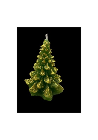 Hediyelikı Yeşil Gold Mum 9 Cm Yeşil Gold