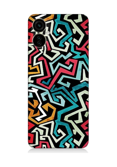 Tecno Spark 9 Pro Uyumlu Silikon Kılıf Pop Art Grafiti Grunge
