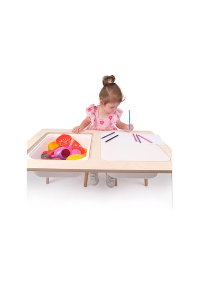 Montessori Çocuk Ahşap Oyun Etkinlik Çalışma Masası Seti, Sandalyeli Ve 2 Saklama Alanlı Ahşap Montessori Çocuk Ahşap Oyun Etkinlik Çalışma Masası Seti, Sandalyeli Ve 2 Saklama Alanlı Ahşap