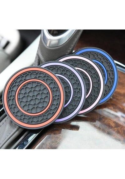 Zhltools Araç İçi Bardak Tutucu Matlar 2 Adet Yeşil Yeşil