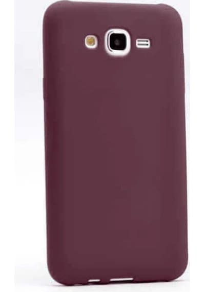 Samsung Uyumlu Galaxy J5 Kılıf Zore Premier Silikon Kapak Mürdüm