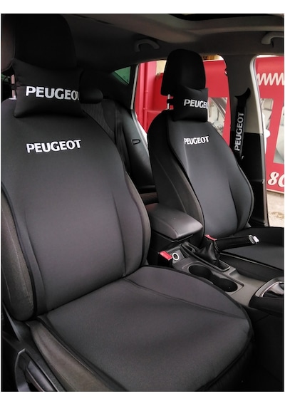 Peugeot Nakışlı Ön Ikili Oto Koltuk Kılıfı