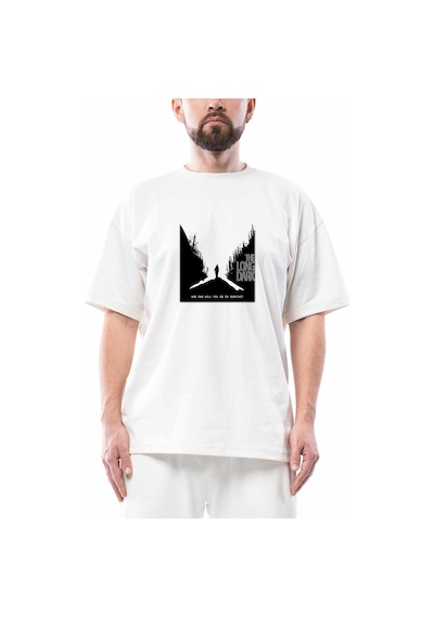 The Long Dark Oversize Beyaz Tişört