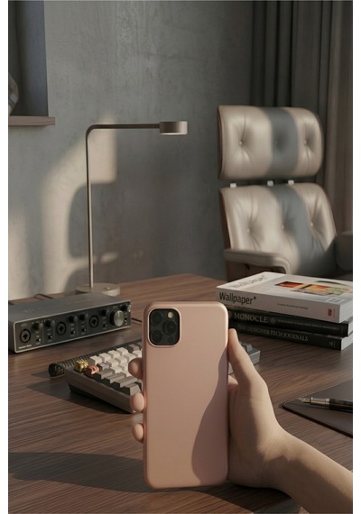 İphone 11 Pro Max Silikon Kılıf Esnek Darbe Emici Koruyucu Telefon Kılıfı Mor