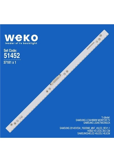 Samsung Uyumlu Lc34h890w 34'' 1 Adet Monitör Tv Led Bar Tvnizi Açıp İçindeki Led Barla Birebir Aynısı Olduğunu Görmeden Almayınız. Sonrasında İade Almamaktayız.