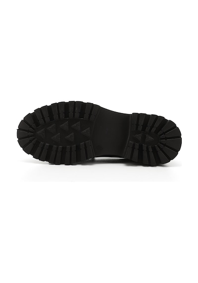 Gönderi(R) Gönderi R Lacivert Antik Kalın Topuklu Tokalı Hakiki Deri Loafer Ayakkabı Lacivert