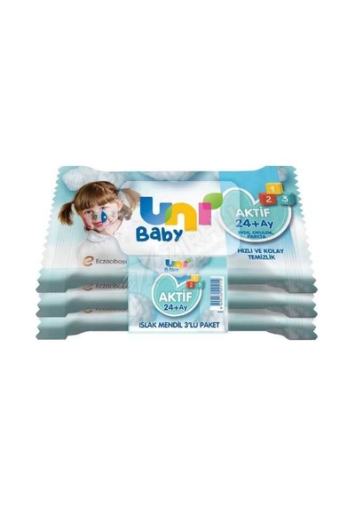 5 Adet Uni Baby Islak Cep Mendili 3 X 15 Li