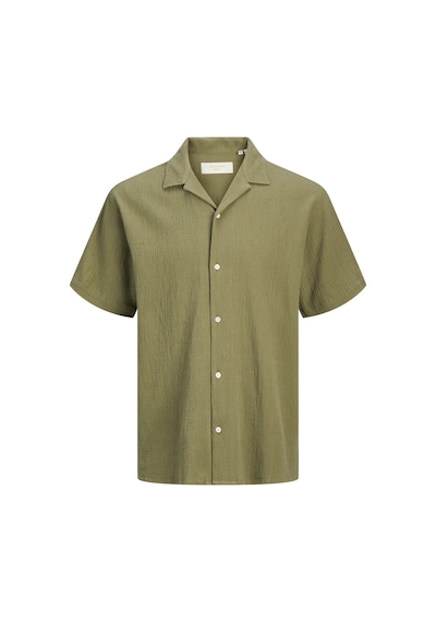 Jack & Jones Erkek Resort Yaka Kisa Kollu Gömlek - Luke - 12255781 Dusty Green