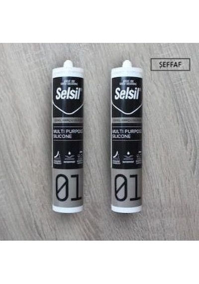 Selsil Silikon Şeffaf 280gr 2 Adet