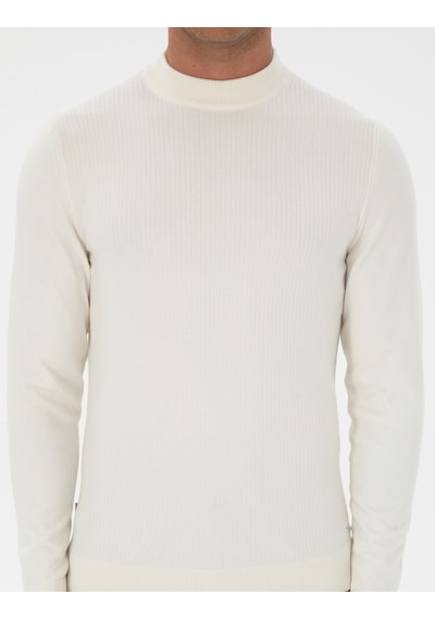 Pierre Cardin Erkek Ekru Kazak /triko 50315728-vr019 Ekru