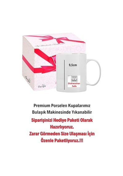 Yılbaşı Hediyesi Christmas Çam Ağacı İsimli Baskılı Porselen Kupa Bardak Çok Renkli