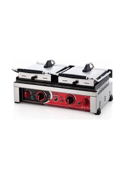 Silverinox Elektrikli Style 20 Dilim Çift Kapak Hamburger Tost Makinesi