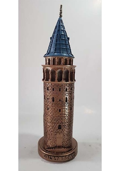 Galata Kulesi Biblo Bronz 23 Cm