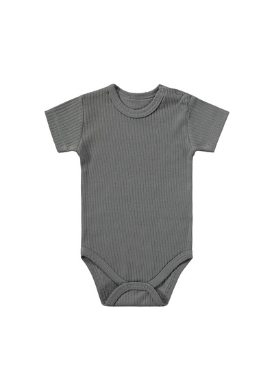 Minidamla Baby Minidamla Kısa Kol Basic 3'lü Set 1-18 Ay Çıtçıtlı Badi - Mavi