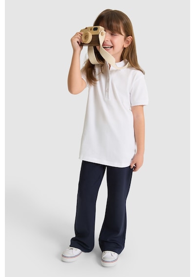 U.s. Polo Assn. Kız Çocuk Beyaz Tişört Basic 50328218-vr013