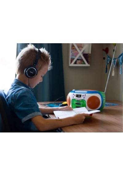 Lenco Scd-971 - Taşınabilir Fm Radyo Cd/kaset Çalar - Çok Renkli