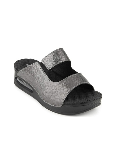 Muya Beso 35201 Anatomik Airmax Memory Foam Kadın Terlik Platin Platin