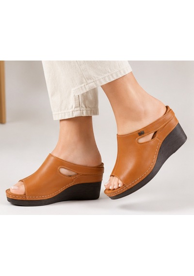 N Napa Shoe Np.1001.taba.deri Terlik