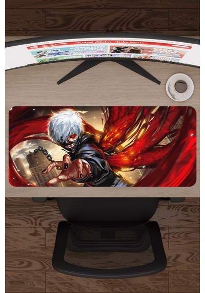 Tokyo Ghoul Anime V4 - 70x30 Xl Gaming Kauçuk Kaymaz Taban Mouse Pad Fare Altlığı