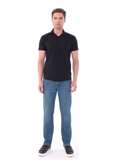 Blayn Jeans Erkek Tint Efekt Diz İzi Yapmayan Pamuklu Esnek Denim Jean Kot Pantolon Regular Kalıp