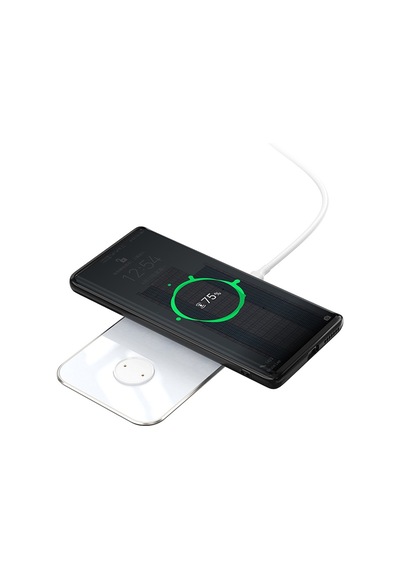 Rock W32 15W 2In1 Şarj Ünitesi 9V Kablosuz Wireless Şarj (529870102)-Beyaz