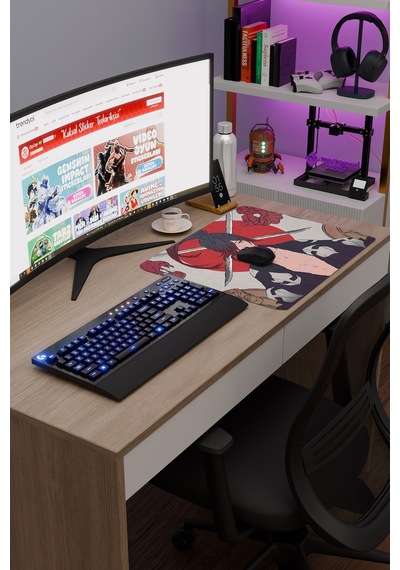 Dororo Anime V1 - 48x40 Xl Gaming Kauçuk Kaymaz Taban Mouse Pad Fare Altlığı