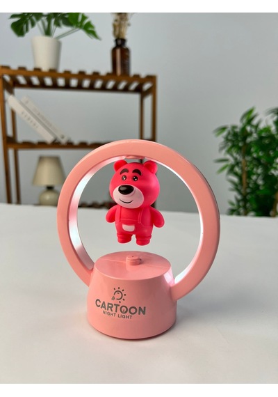Favora Masa Üstü Ayıcık Çocuk Lambası Pembe
