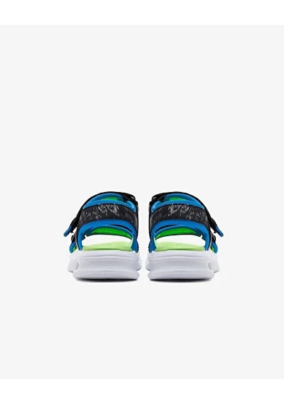 Skechers Erkek Çocuk Siyah Işıklı Sandalet Yeşil