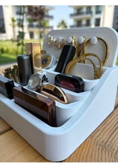 Takı, Saat Ve Kozmetik Organizeri - Şık Ve Modern Tasarım, Mükemmel Fonksiyonellik Beyaz 100