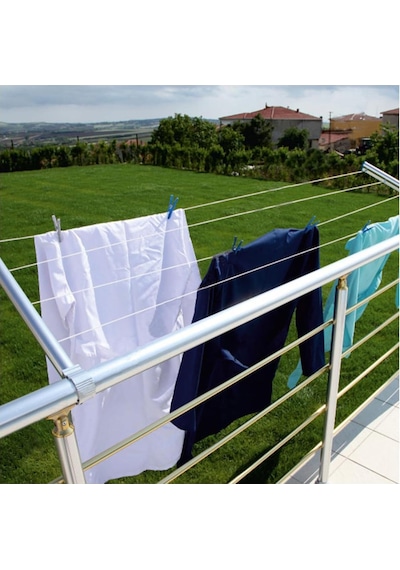 Pakas Alm.küpeşte İçin Balkon Çamaşır Askılığı Çok Renkli