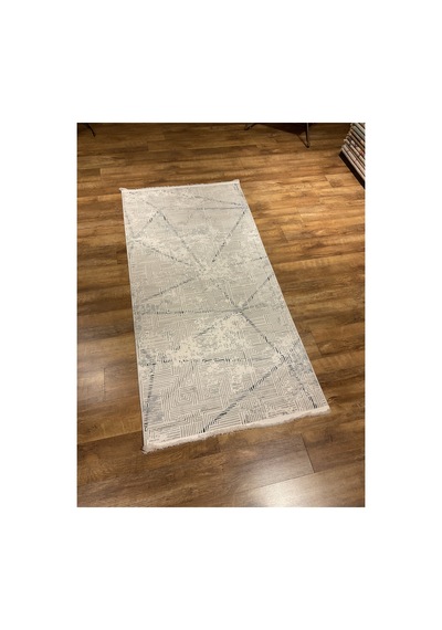 Tuval 1031 Mavi Halı Çok Renkli