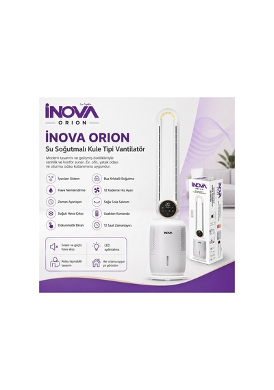 Orion Su Soğutmalı Kule Tipi Vantilatör Beyaz