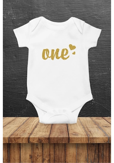 Hediyenza one Özel Tasarım Bebek Zıbın Pamuklu Çıtçıtlı Body Beyaz