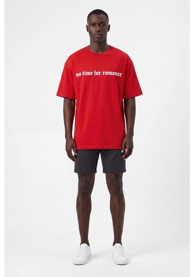 Blow Up Future Gen Natim Kırmızı Oversize Erkek T-shirt 141491 SİYAH