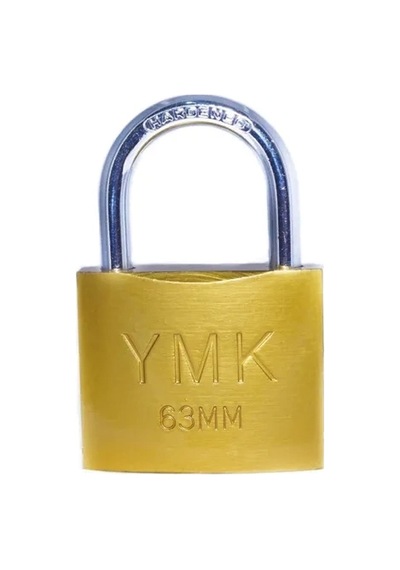 Hubrendy Kargo Eko Sarı Boyalı Kısa Kancalı Asma Kilit 63mm