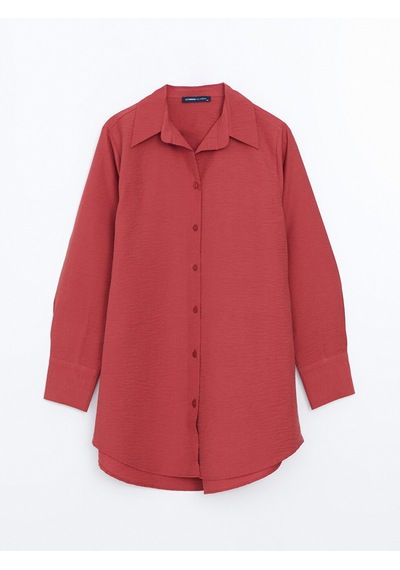 Lcwaıkıkı Classic Mercan Poplin Kadın Gömlek Tunik