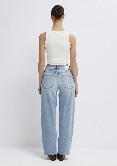 Mavi - Leila Premium Blue Gölgeli Açık Mavi Jean Pantolon 1010600-a1573
