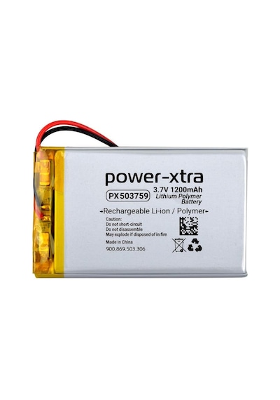 Power-xtra Px503759 - 3.7v 1200 Mah Li-polymer Pil - Devreli