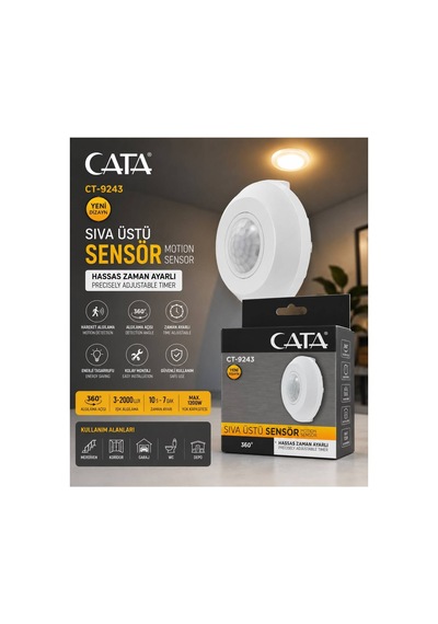 Ct-9243 Sıva Üstü Sensör Hassas Zaman Ayarlı